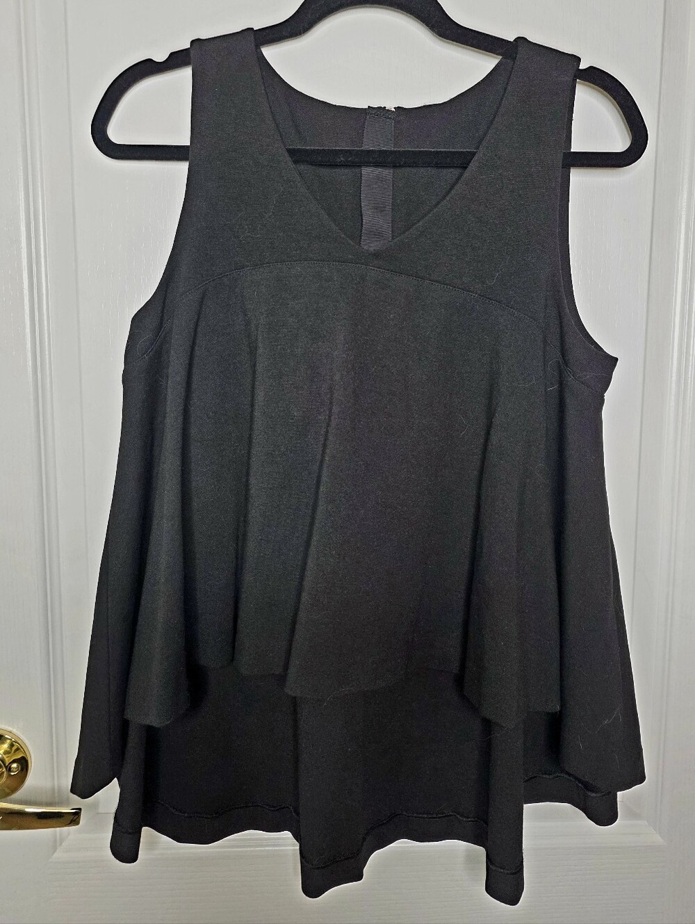 Black High Low Hem Swing Tank SZ L